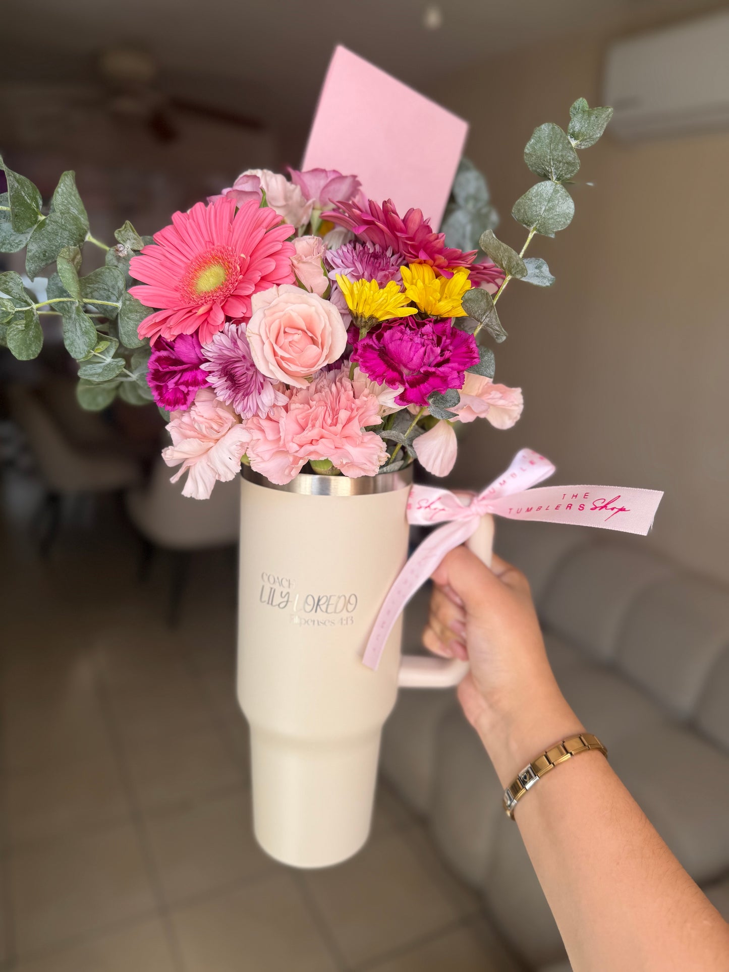 Termo 40oz + flores
